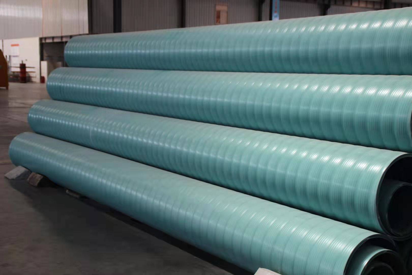 聚乙烯聚氯乙烯共混mpve螺旋缠绕管的生产过程