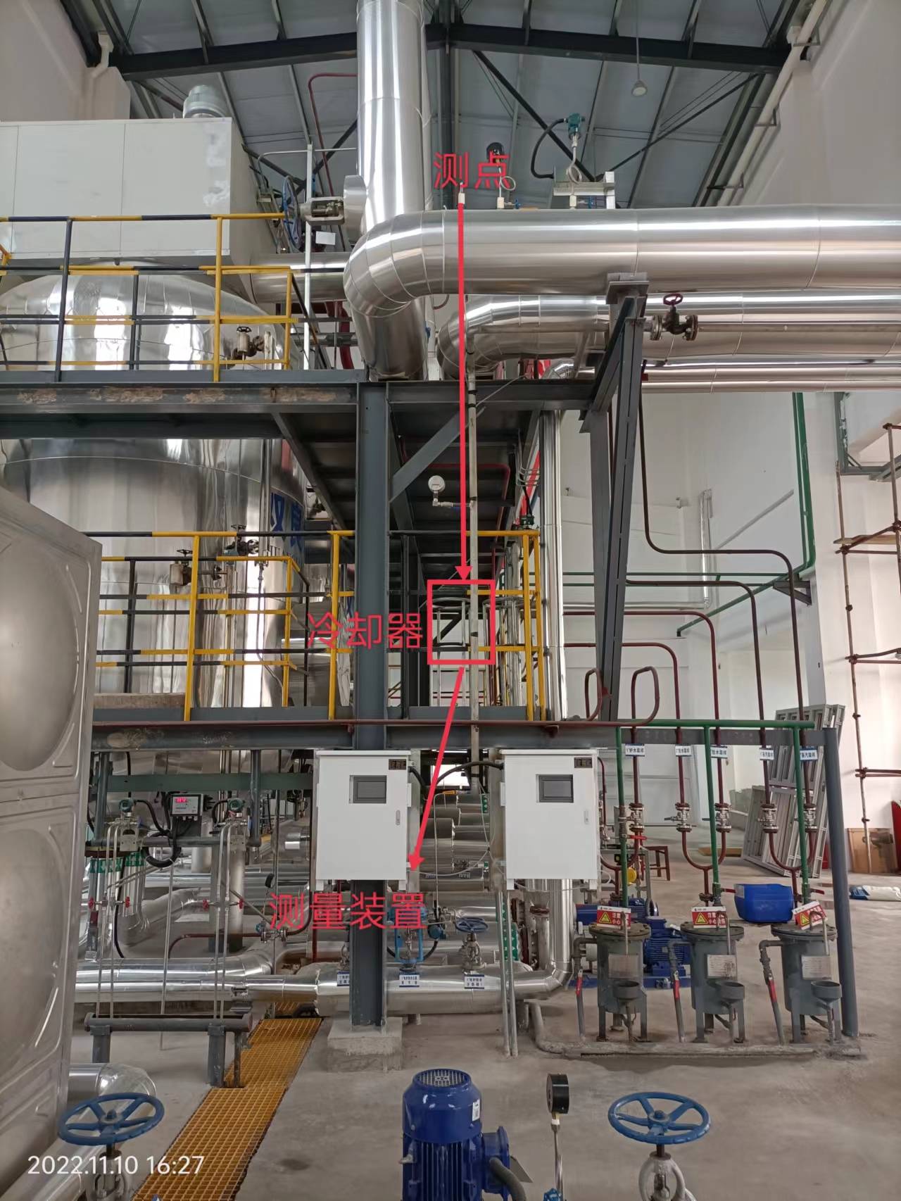 测量锅炉高温气体浓度,使用水循环降温法,确保气体预处理检测设备稳定
