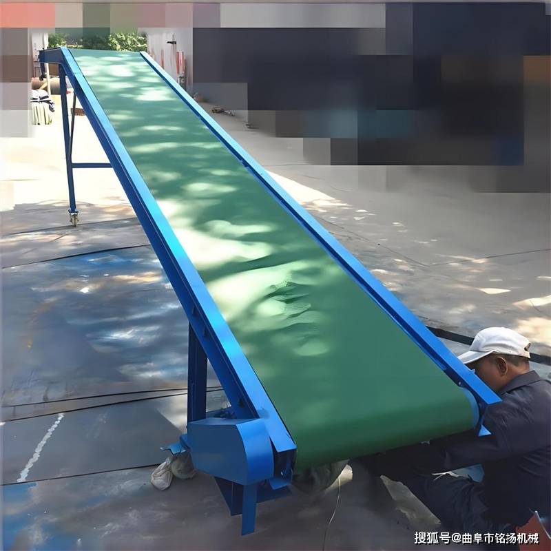 双槽钢带式运输机 石膏粉平行皮带传送机 仓库用可移动输送机