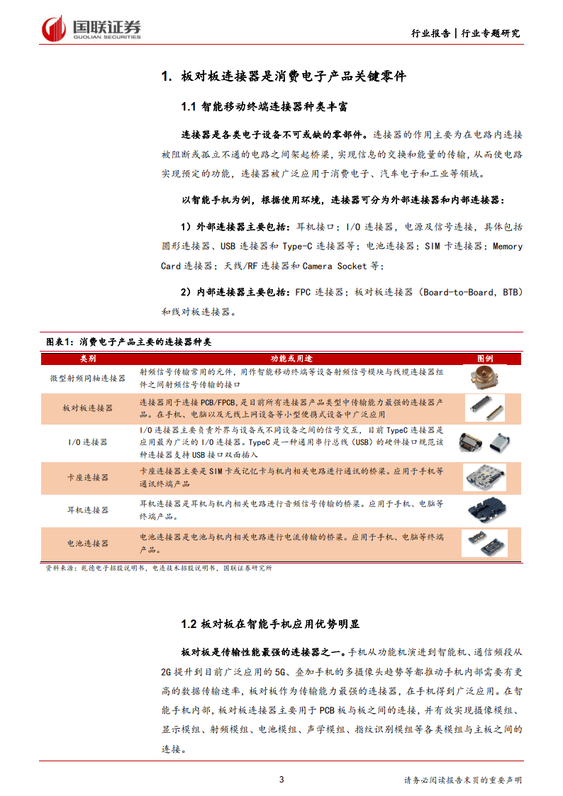 汽车行业专题研究如何看待手机板对板连接器国产化趋势附下载