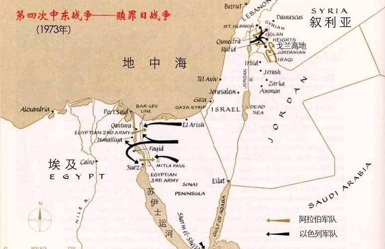 由于以色列情报的失误导致以色列在第四次中东战争遭遇惨败