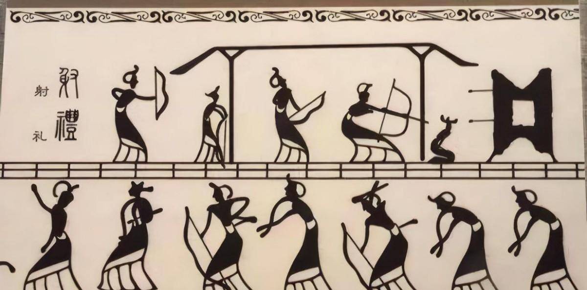 (射礼壁画)在丙申年,商王射中一只鼋,自然算是祭祀前行射礼的重要组成