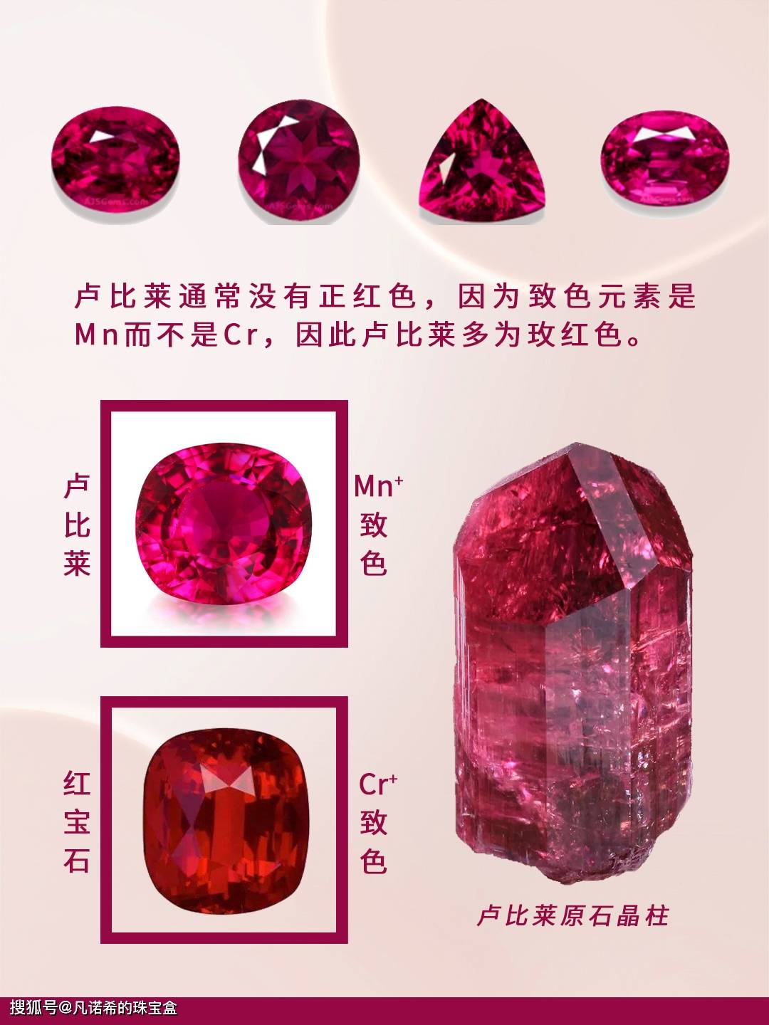不是所有的粉红色碧玺都能叫卢比莱