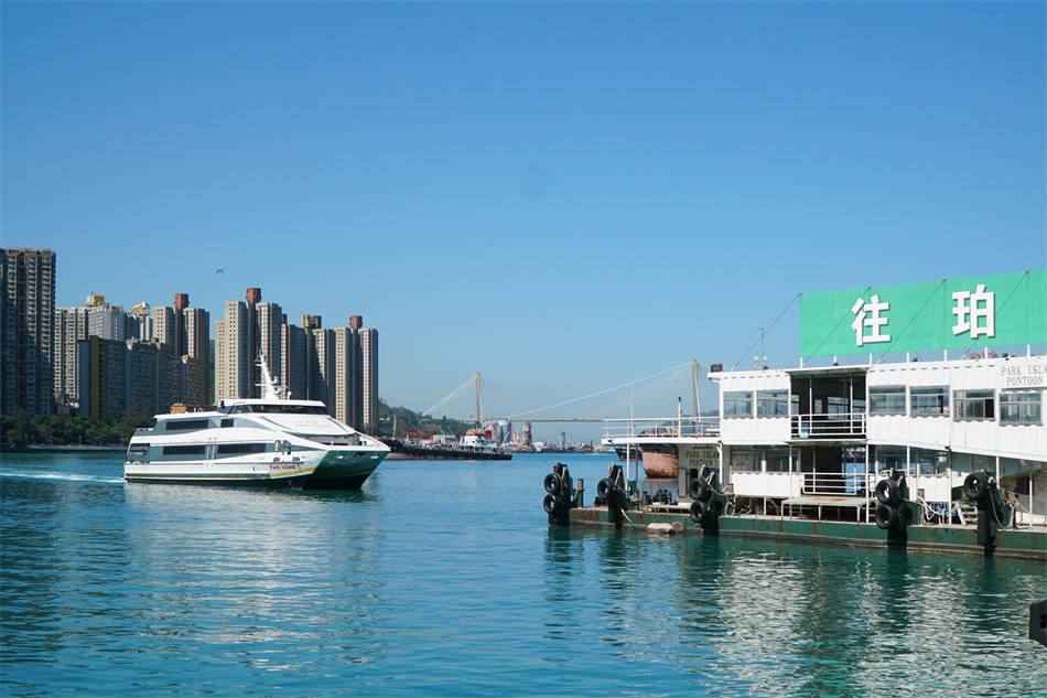 原创香港马湾珀丽湾双桥凌空渚清沙白的离岛游