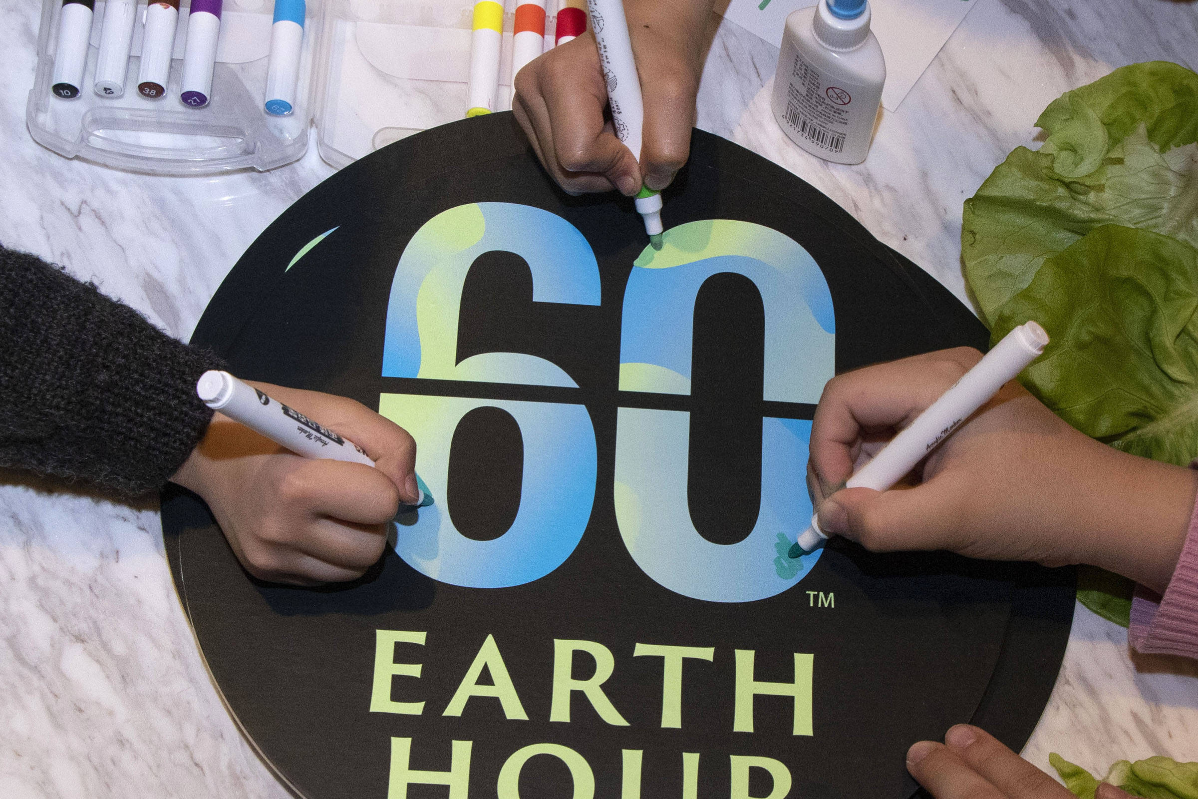 grand shanghai pudong complex participated by turning off