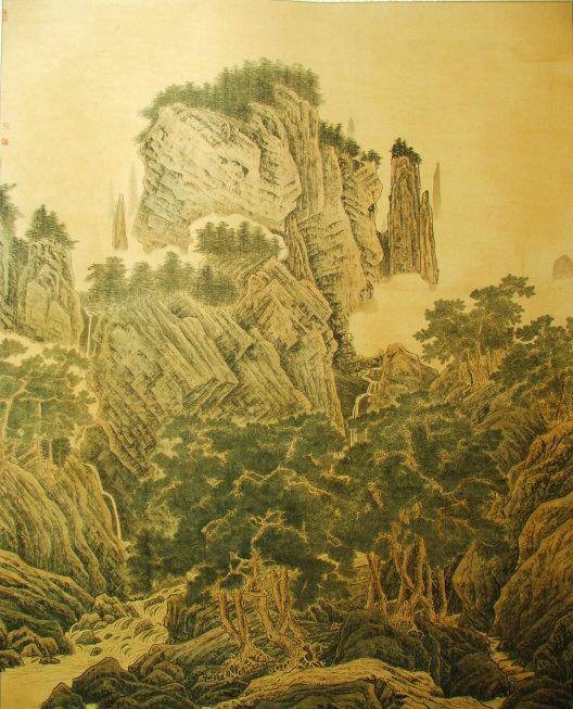千山松古留烟翠,《国宝奇旅》中的《万壑松风图》究竟有什么来头_李唐