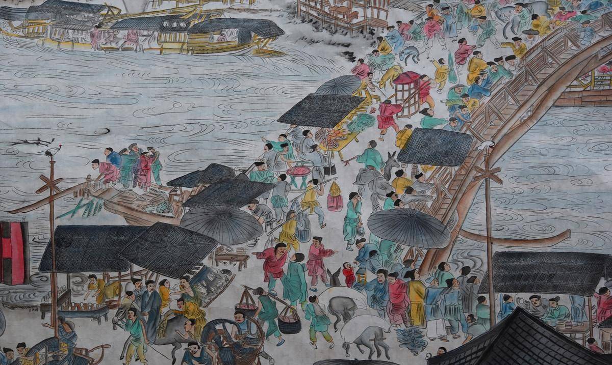 清明上河图中的地标建筑虹桥一个值得细看的北宋时代缩影