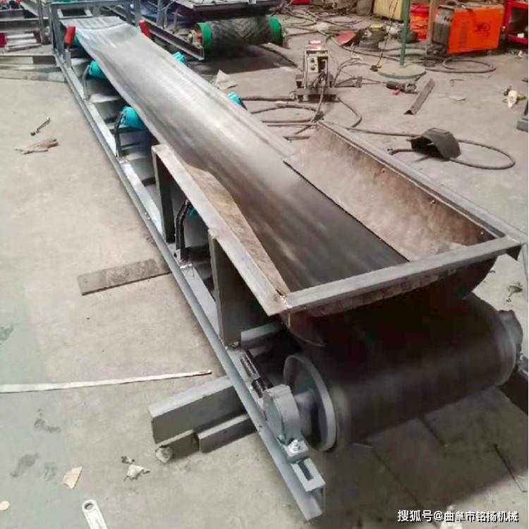 粮食v型输送机 生物质颗粒传送带_装卸_件物品_皮带