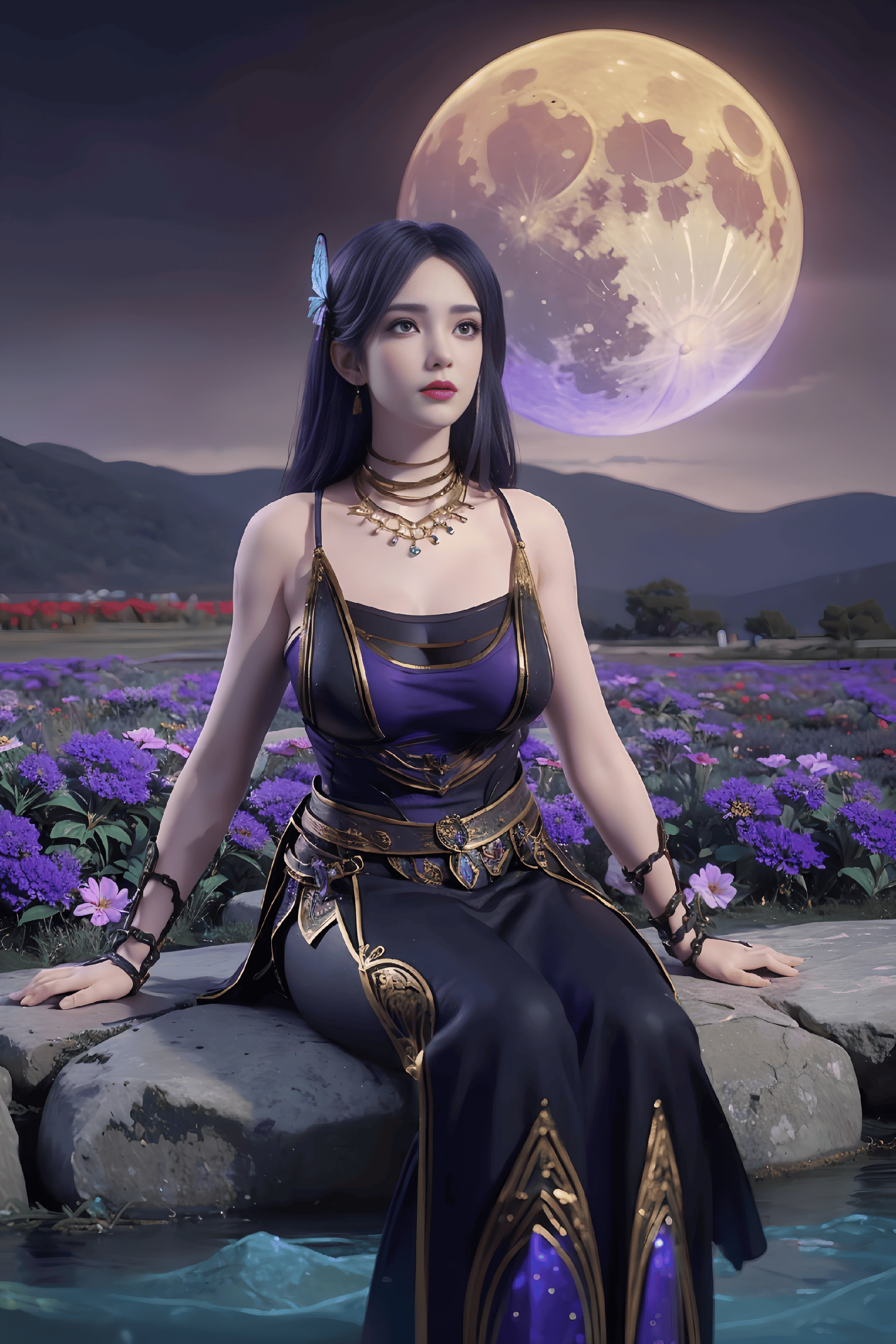 《斗破苍穹》国漫女神ai绘画分享:雅妃与月媚,哪个更美呢