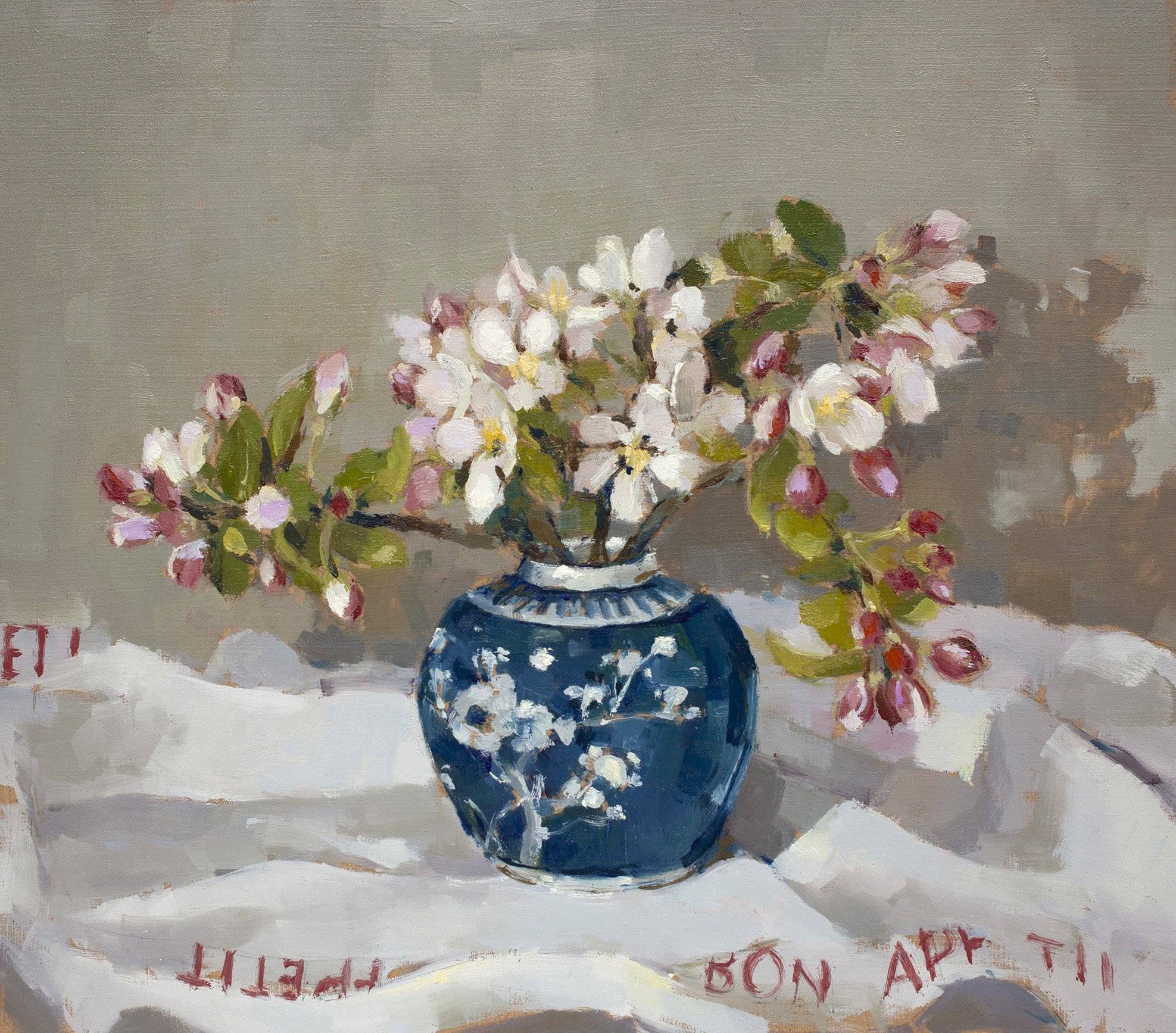 英国画家安妮·沃林annie waring静物油画花卉作品图片素材