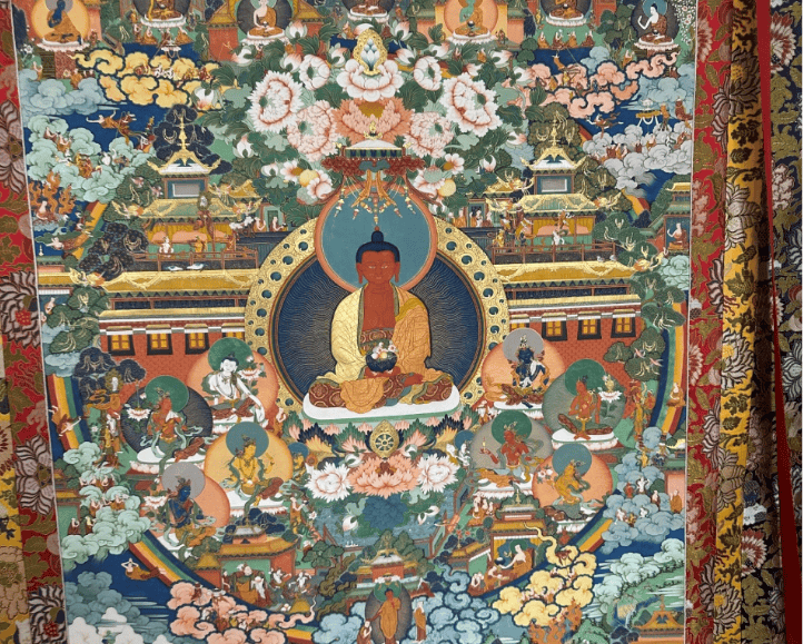 唐卡不同的颜色分别代表什么?_绘画_西藏_佛像