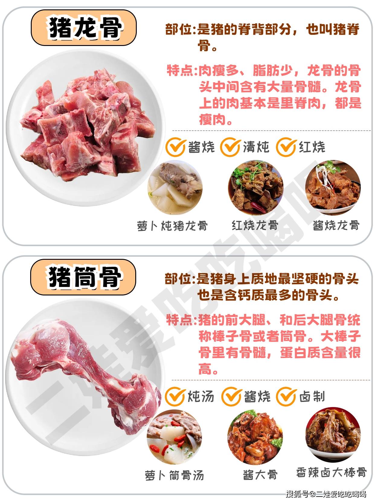 9种常见猪骨的区别及做法附挑选技巧_部位_排骨_骨头