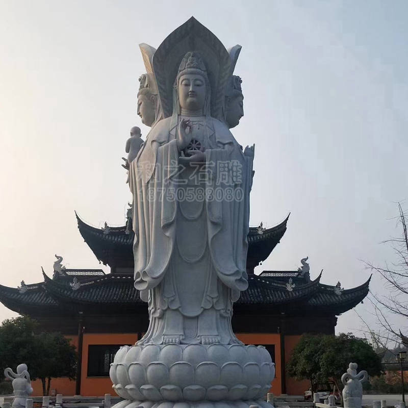 三,表现形式不同在艺术表现形式上,石雕观音菩萨像通常具有特定的造型