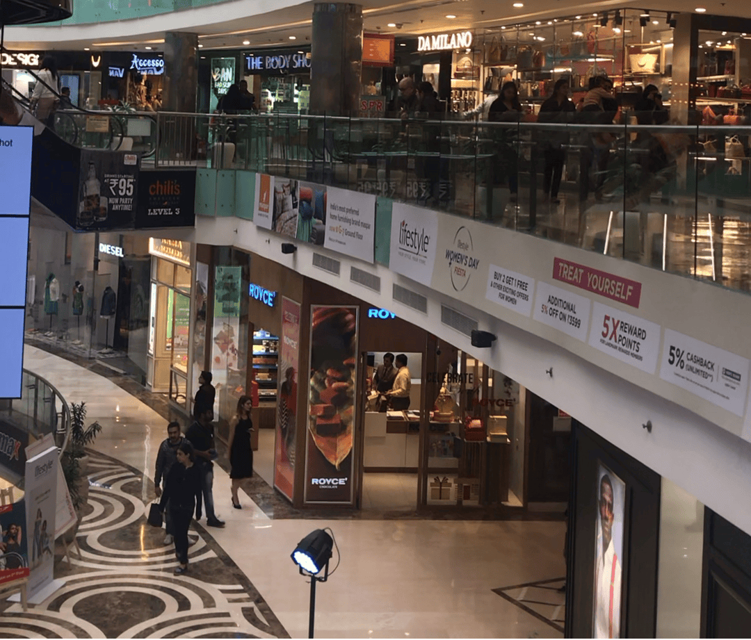 knight frank调查显示:印度的小型购物中心变成了"幽灵"商场