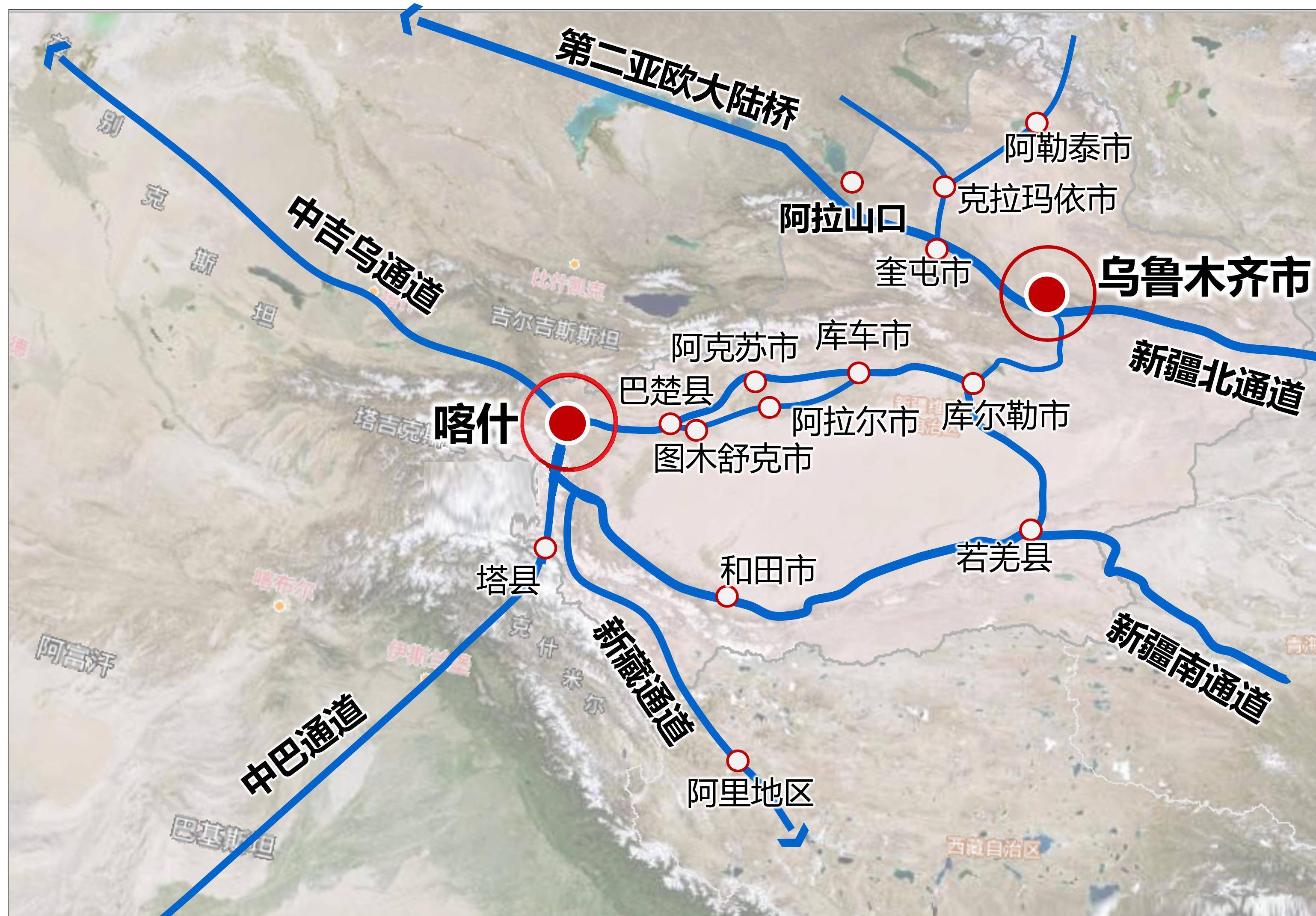 2021年新疆铁路规划图图片