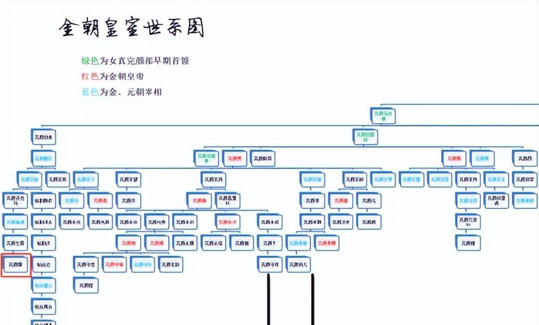 金国完颜世系图谱图片