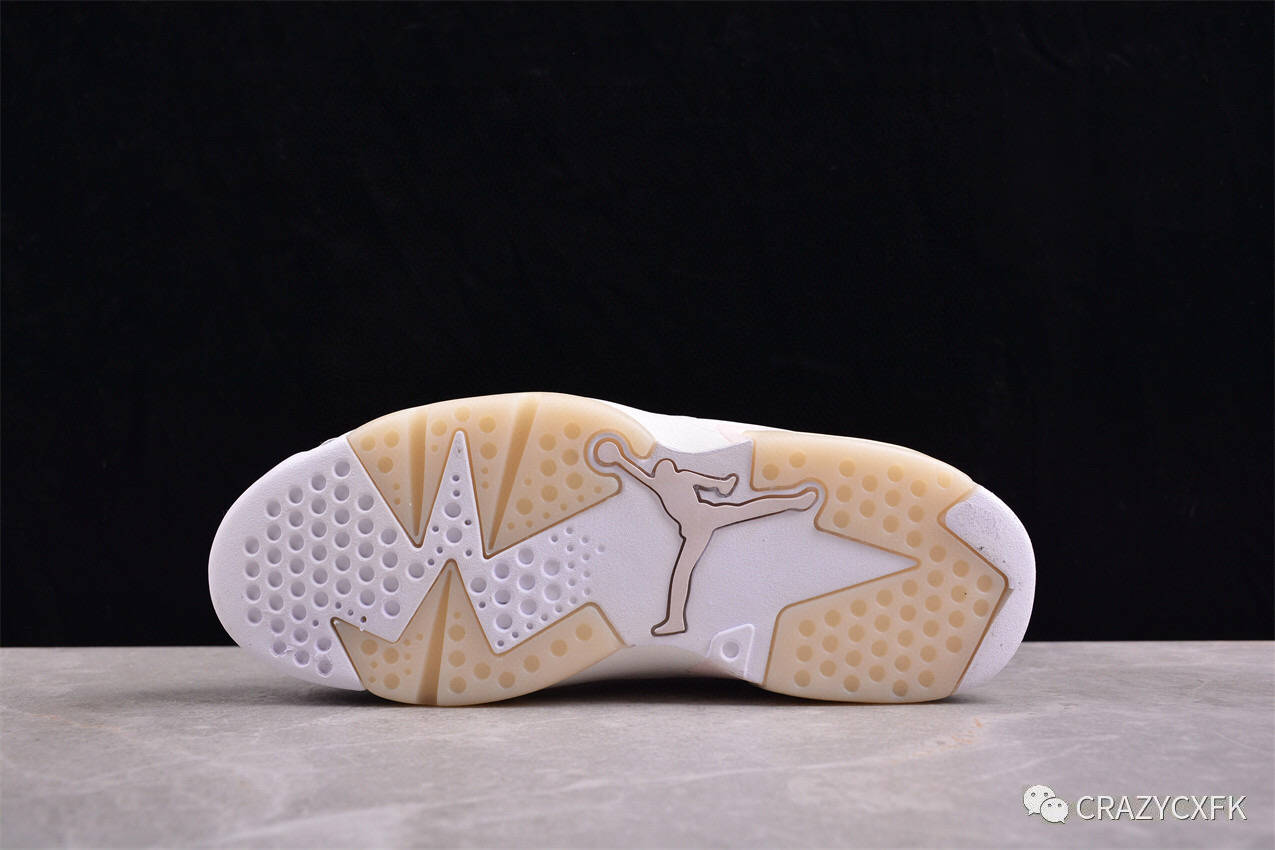 乔丹 air jordan 6 retro gold hoops aj6 明日专属粉白耳环金扣篮球