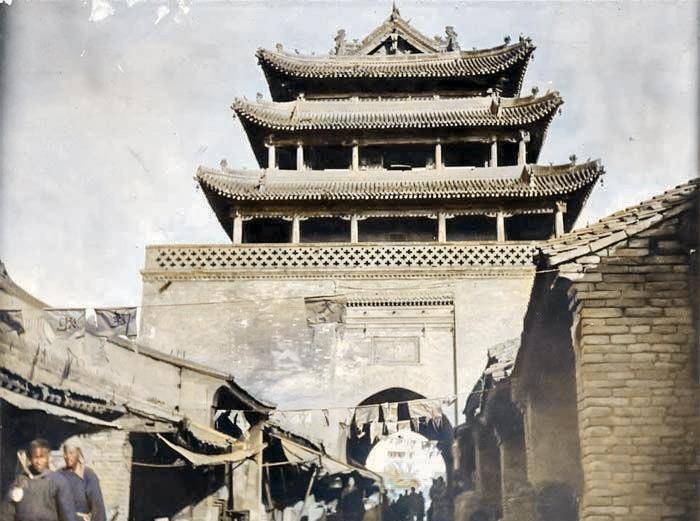 山西老照片:民国时期永济县蒲州古城,闻喜县东镇,阳平县渡口