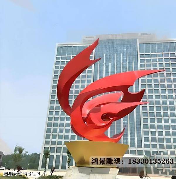 军工企业文化不锈钢雕塑标志树立了良好的品牌形象