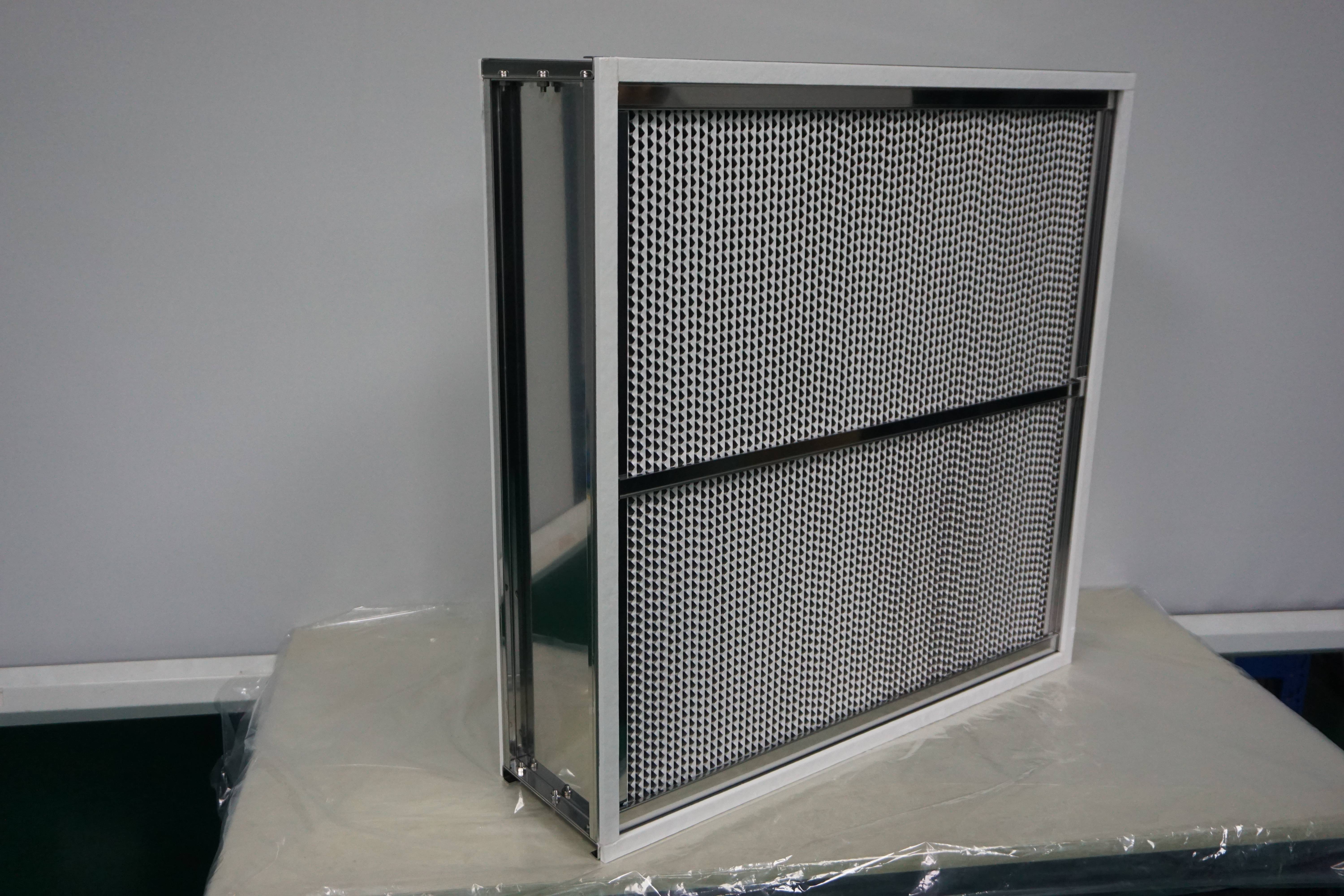 因为若果选用进口高效滤纸价格成本会增加很多;2,耐高温高效过滤器