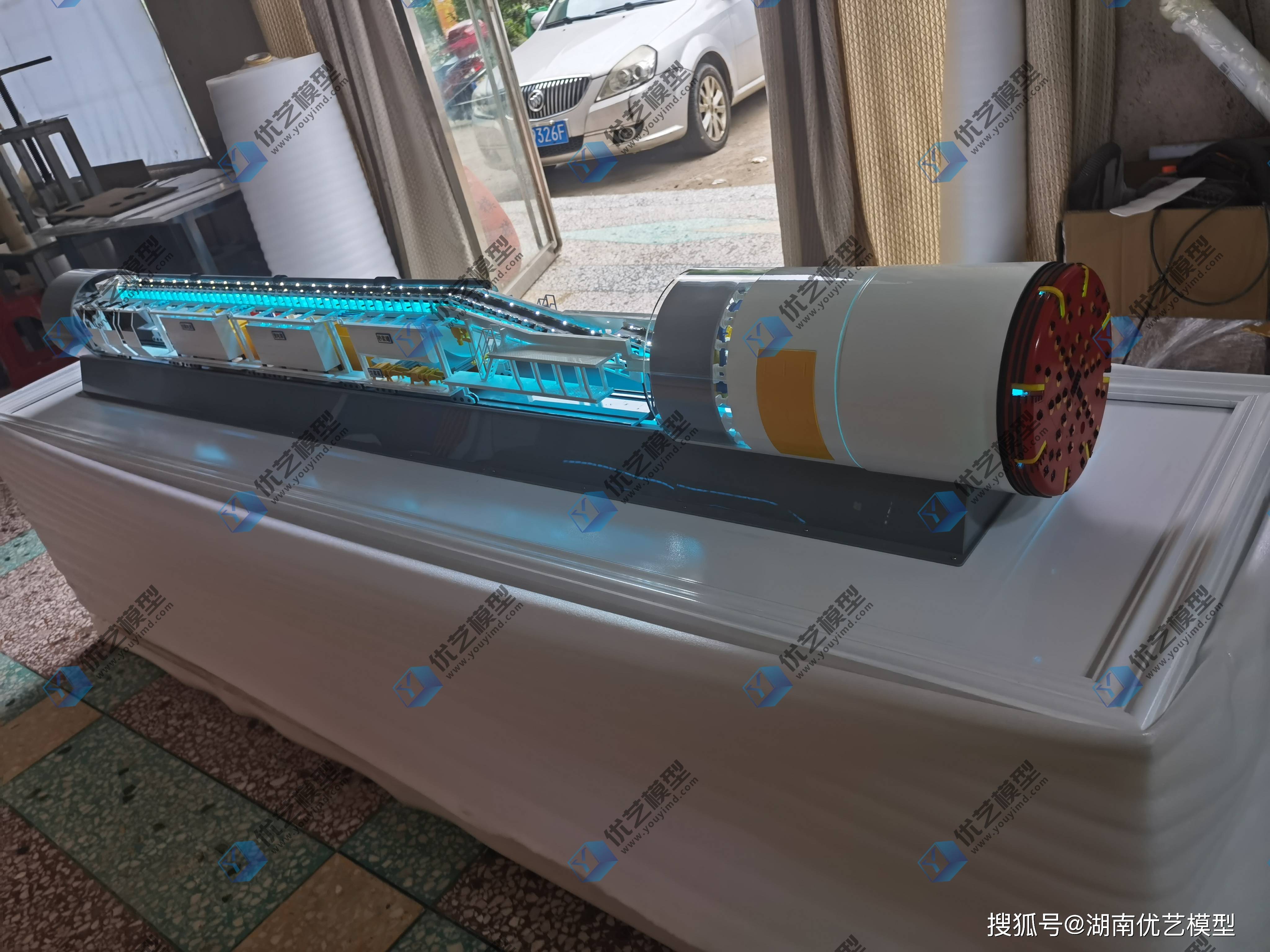 湖南省优艺模型——tbm盾构机结构动态仿真模型