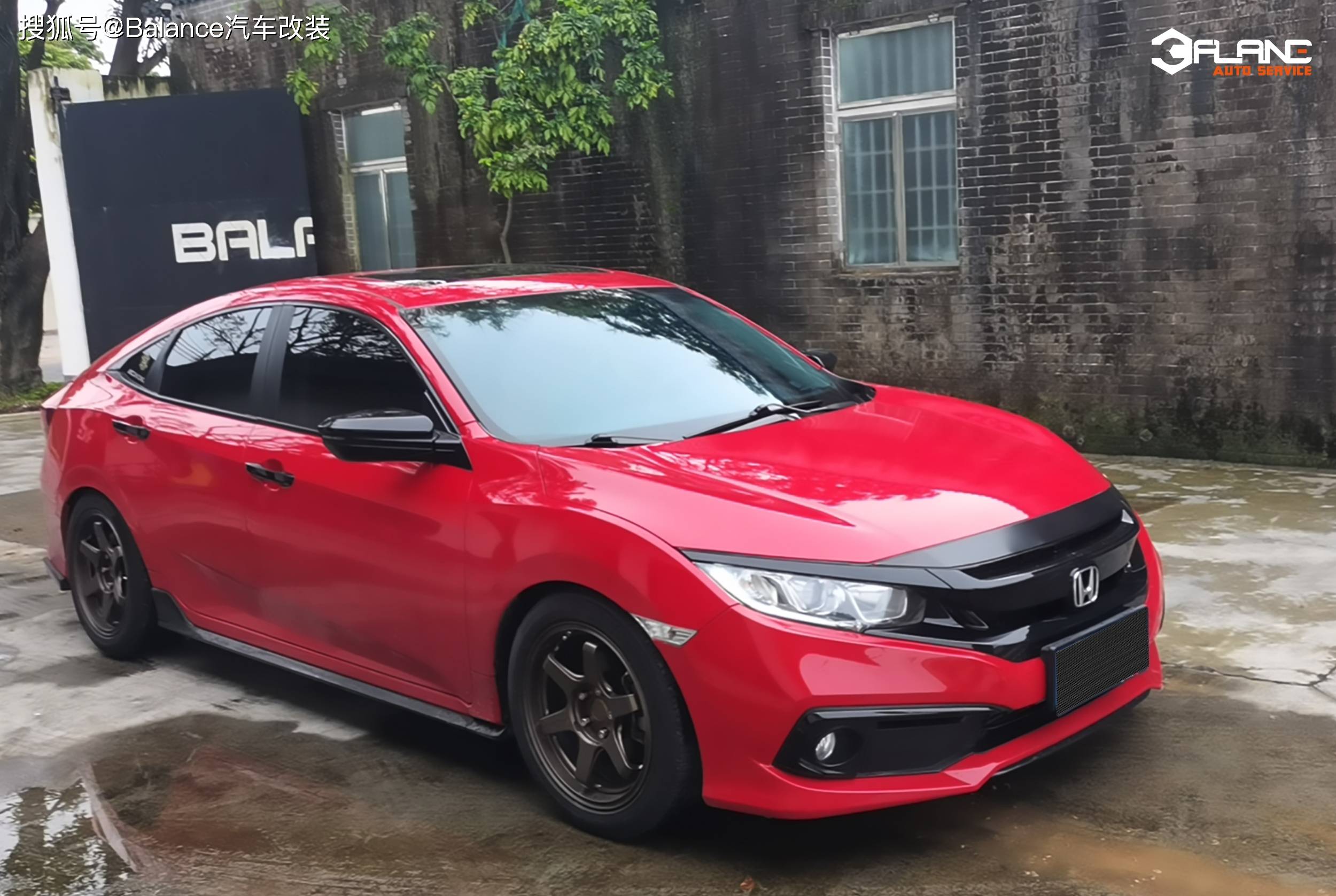 【balance案例分享】十代思域升级雷迅gn3刹车 后刹车盘