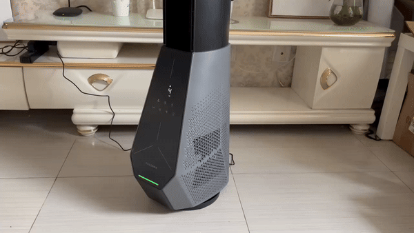 宫菱无叶风扇体验：自带医护级空气过滤净化，双倍凉爽超静音