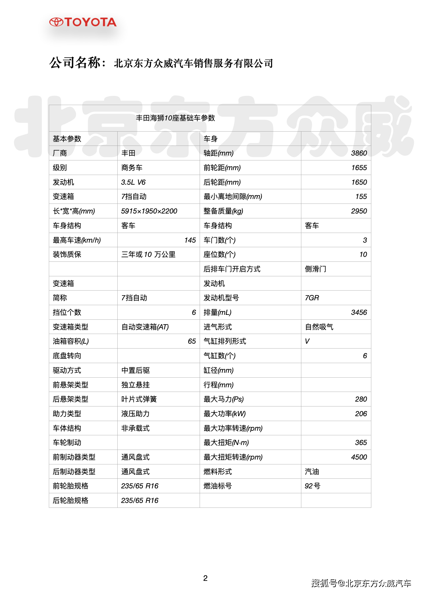 丰田海狮4s店地址 丰田海狮房车