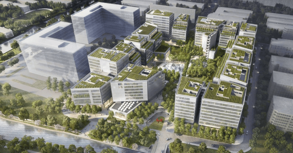 山路,可通往火车东站,萧山国际机场;往西由紫金港隧道可通向西湖,滨江