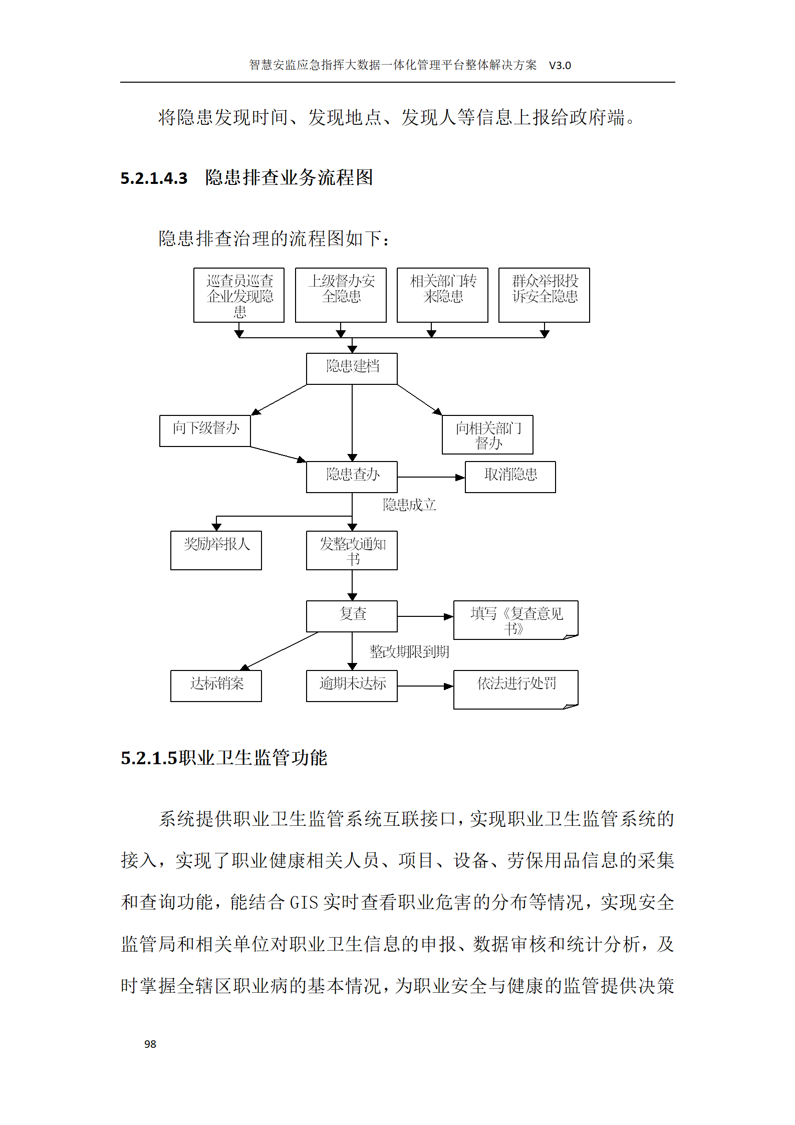 智慧安监应急指挥大数据一体化管理平台整体解决方案word