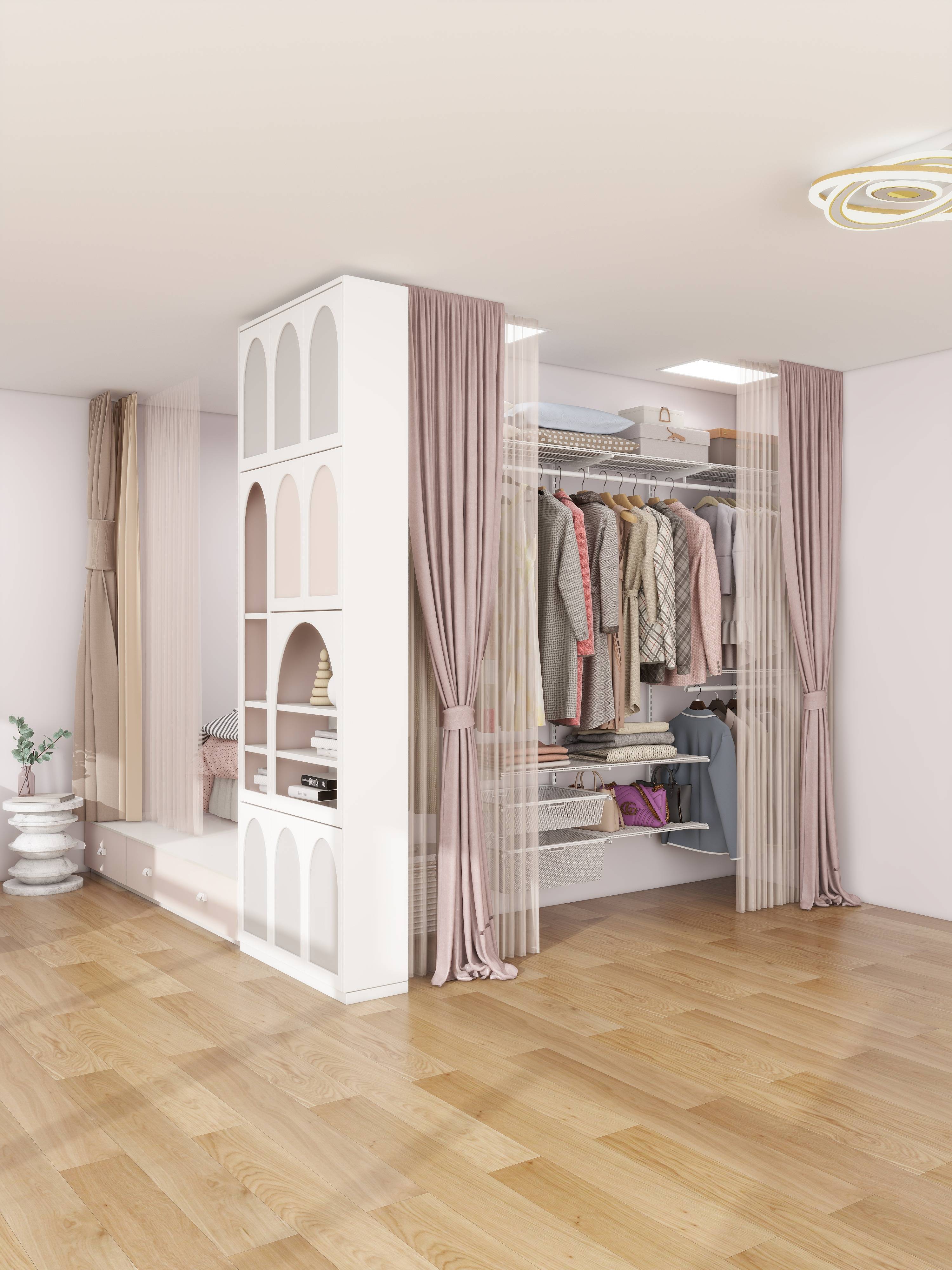 为什么现在年轻人装修都喜欢做#金属衣柜#衣帽间