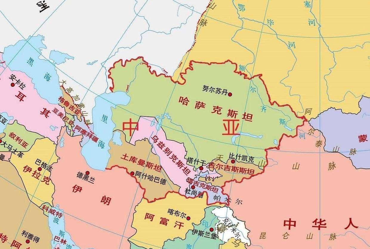 1820年亚洲地图图片