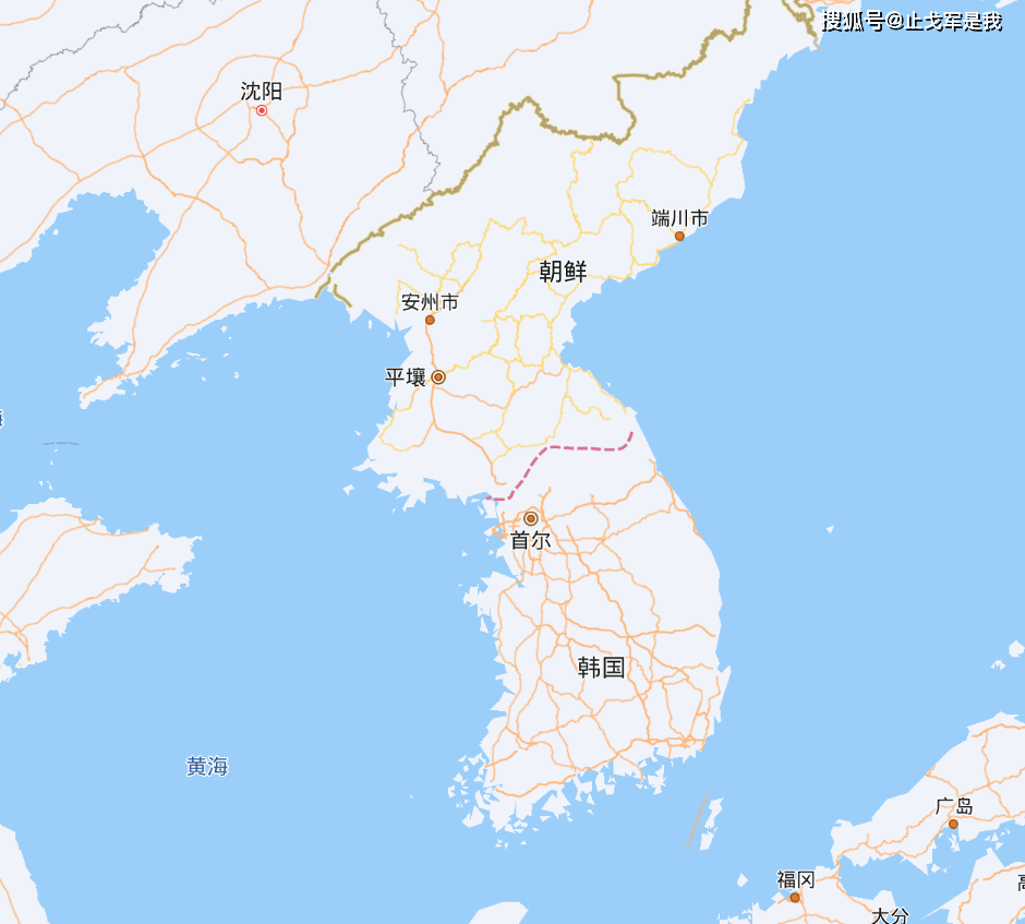 朝鲜半岛政区图图片