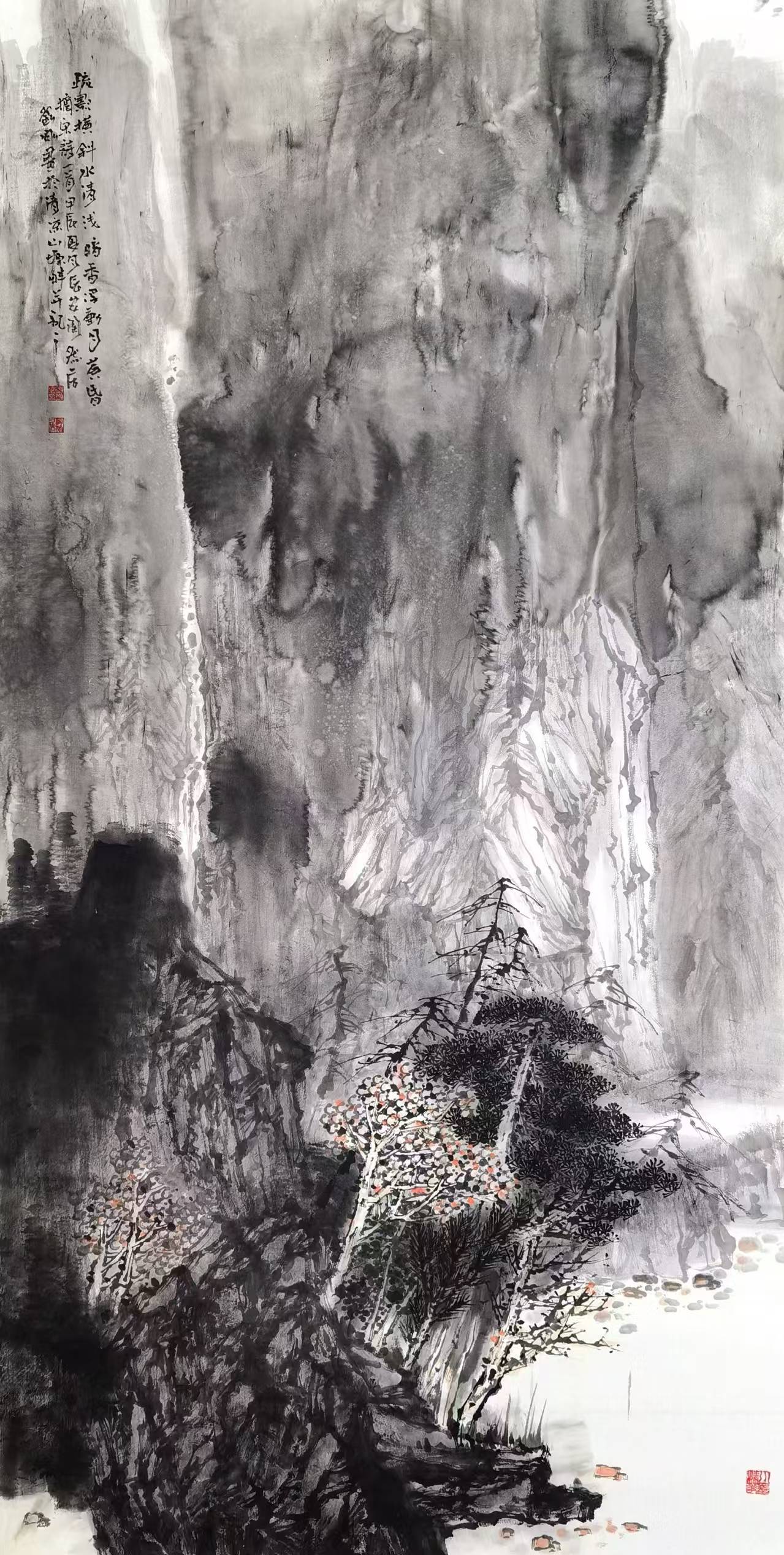 刘刚山水画作品图片