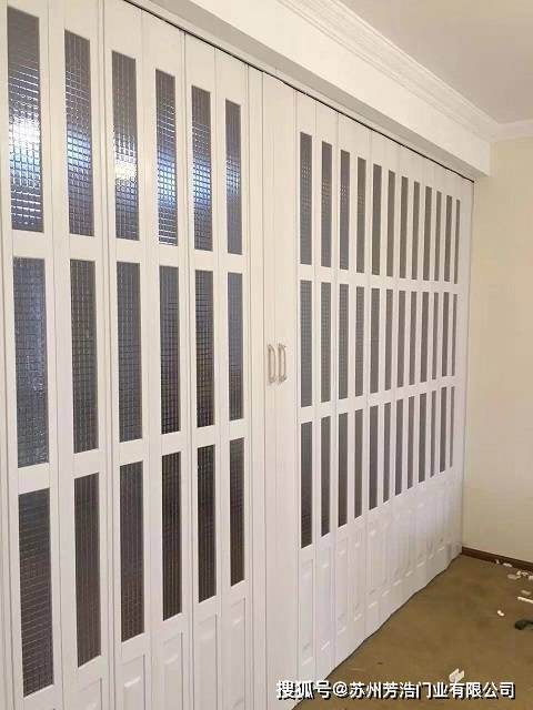 常州市 pvc折叠门 商场伸缩厨房折叠门,隐形设计节省空间