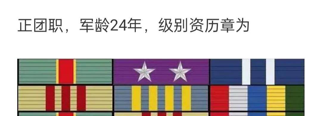 楼晓平的级别略章颜色是紫色,镶嵌两颗星徽,可见这是正团职的标配.