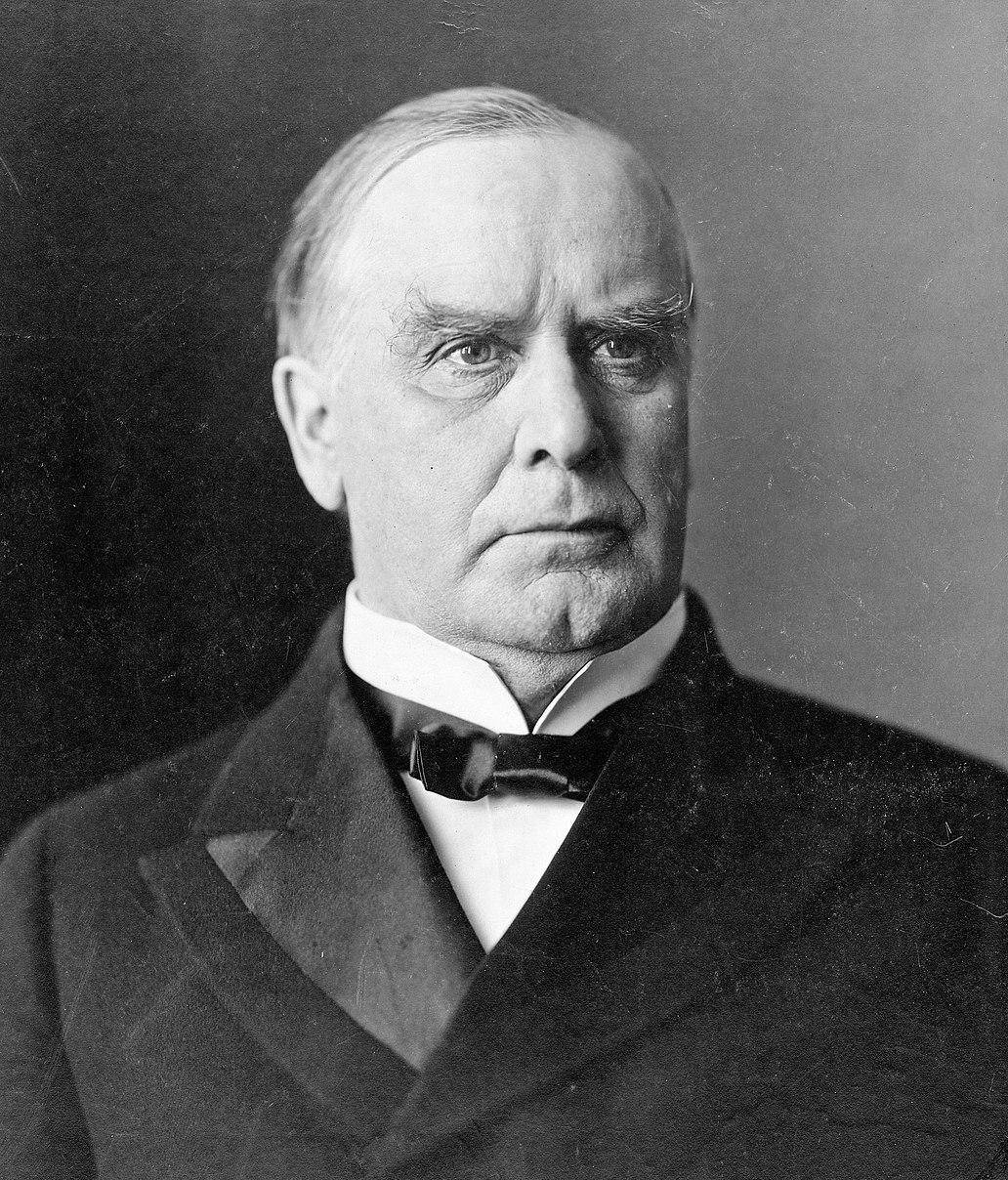 威廉·麦金莱·1900年当选的美国第25任总统威廉·麦金莱,出席活动被