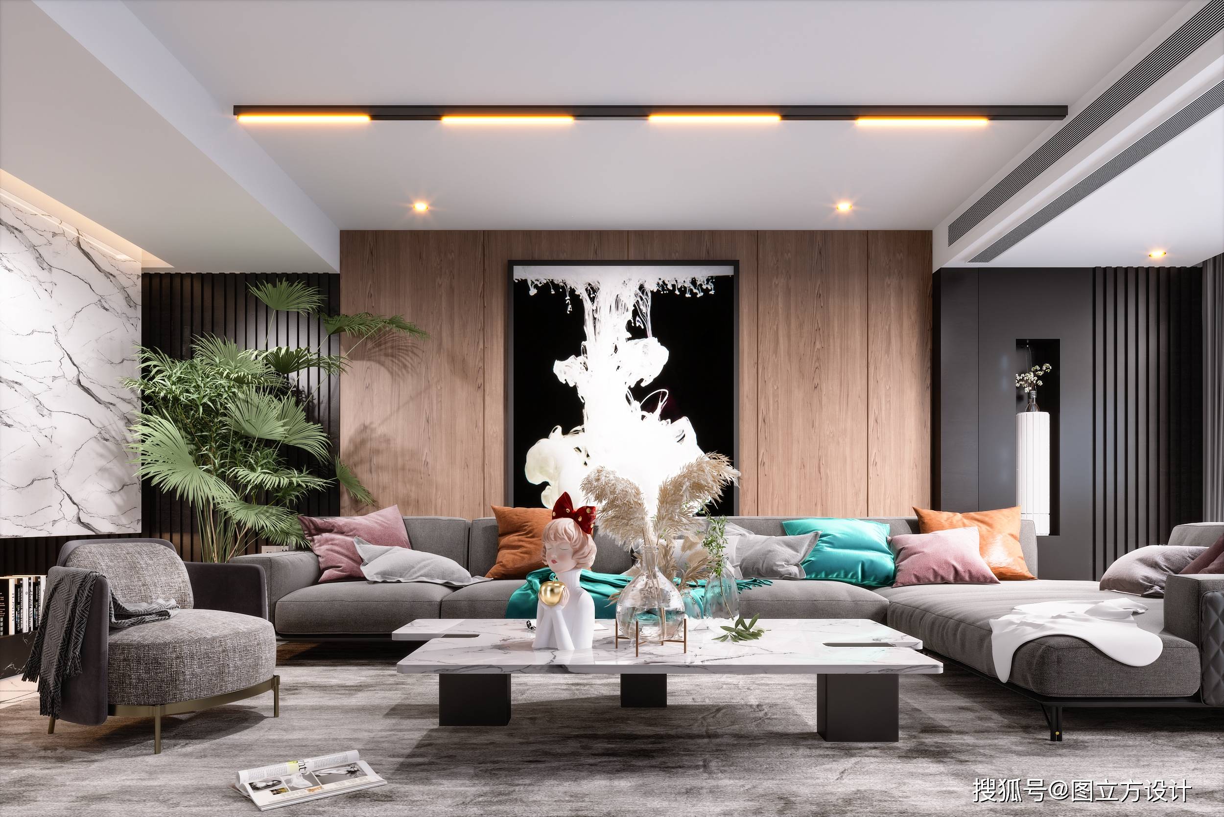 北欧客厅装修效果图:简约而不失温馨的雅致空间_风格_装饰品_自然