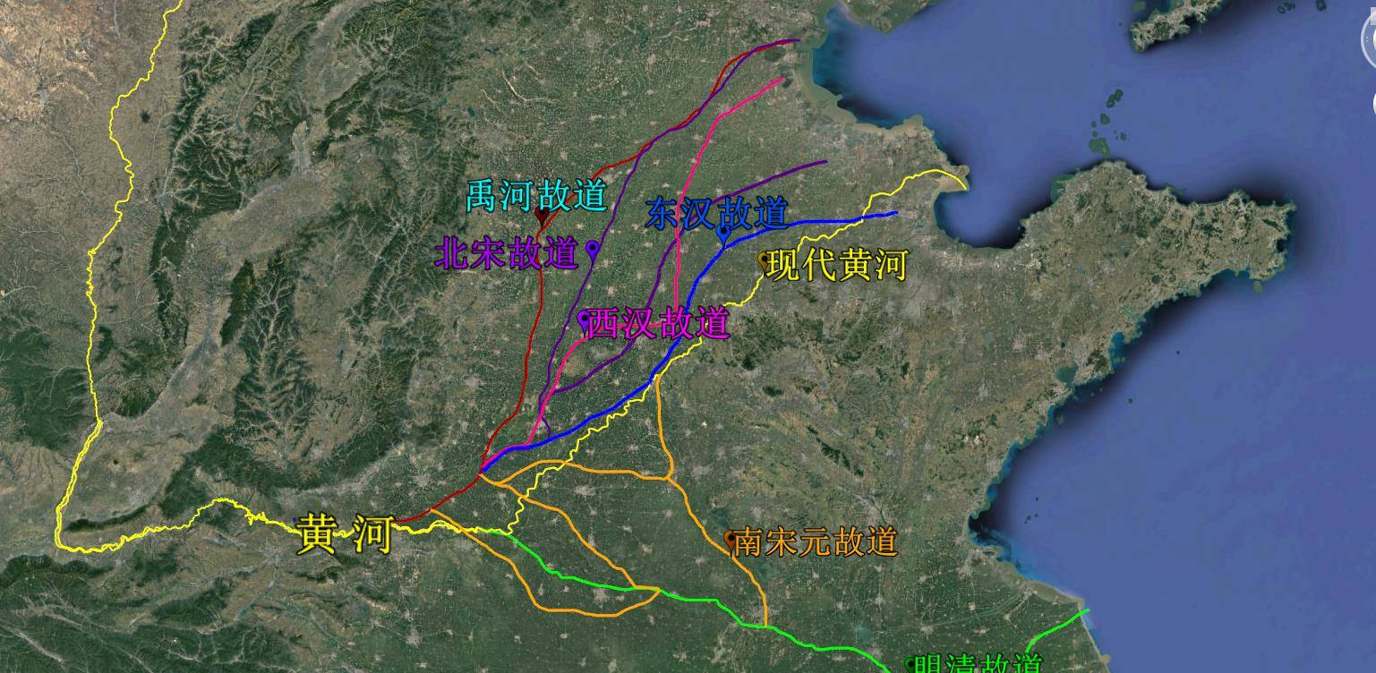 黄河改道江苏图片