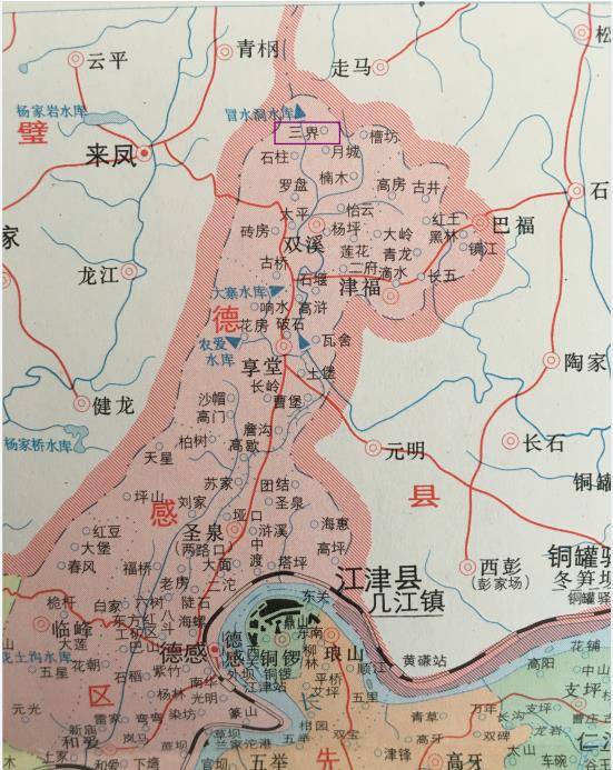 璧山各乡镇地图图片