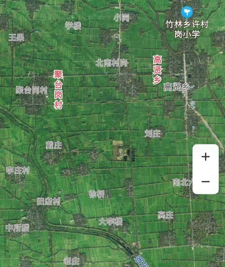 河南太康县高贤乡聚台岗村,涡河边的小村庄,这里是许家印的家乡