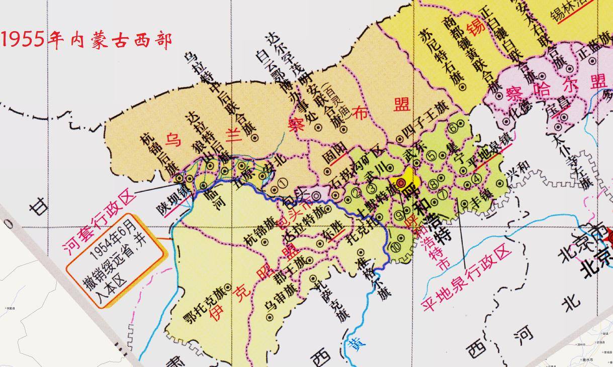 清朝内蒙古六盟地图图片