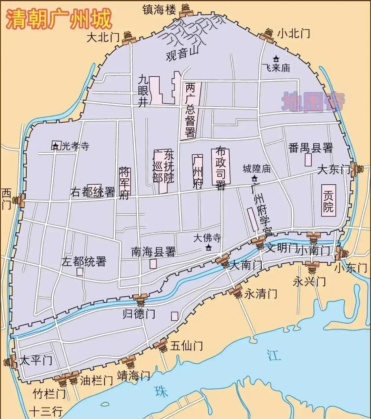 清朝山东省莱州府地图图片