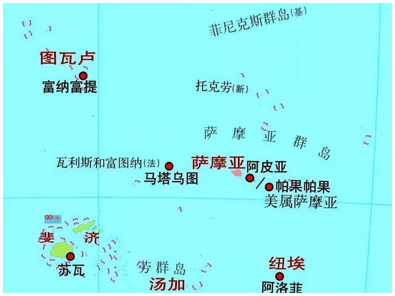 法国在南太平洋的海外属地至于美拉尼西亚的所罗门群岛,斐济,瓦努阿图