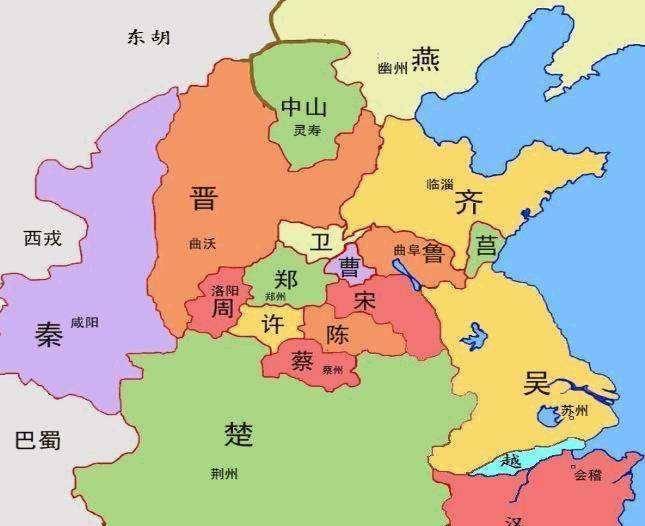 嬴渠梁时期地图图片