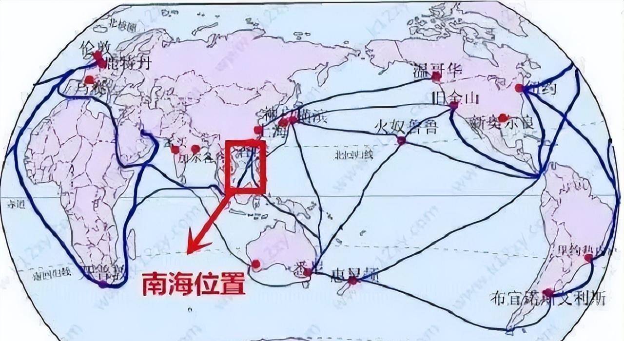 中国海上航线地图图片