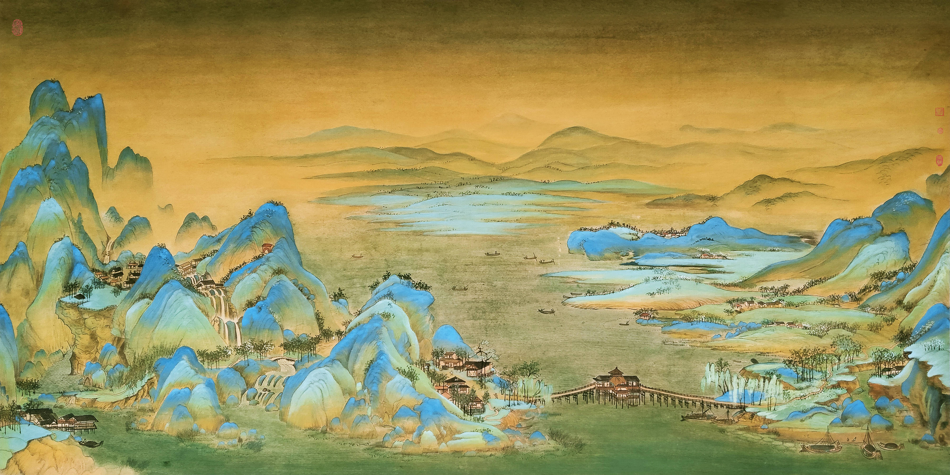 王紱 萬里江山圖 2015年 限定1000部 制作 赵芾江山万里图卷- 故宫博物院
