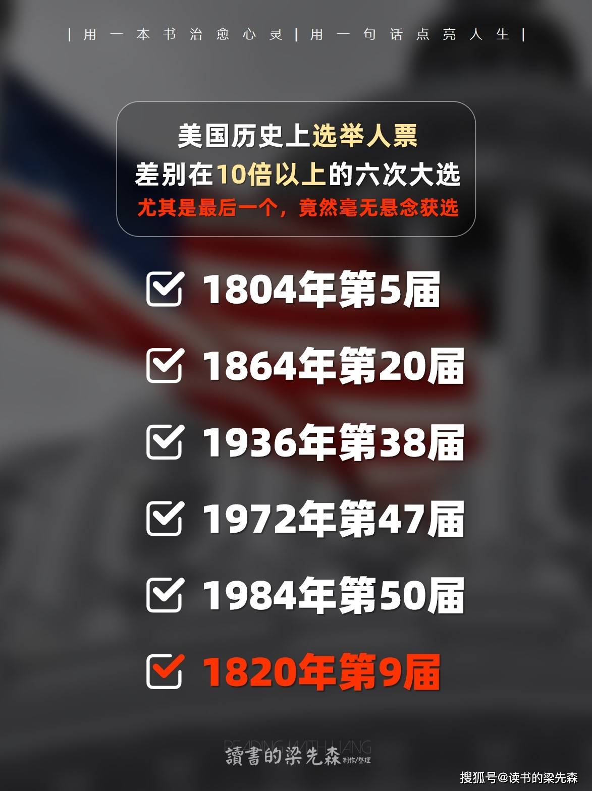 我不允许你还不知道!最毫无悬念的「 美国总统大选 」