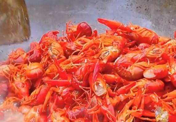 女子躺着玩手机,闻到小龙虾的味道后,过敏了,她全身都开始发红