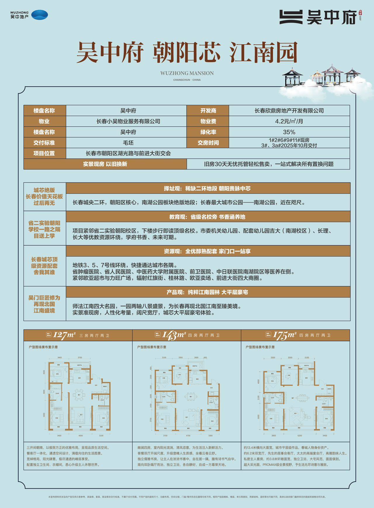 长春吴中府」网站首页